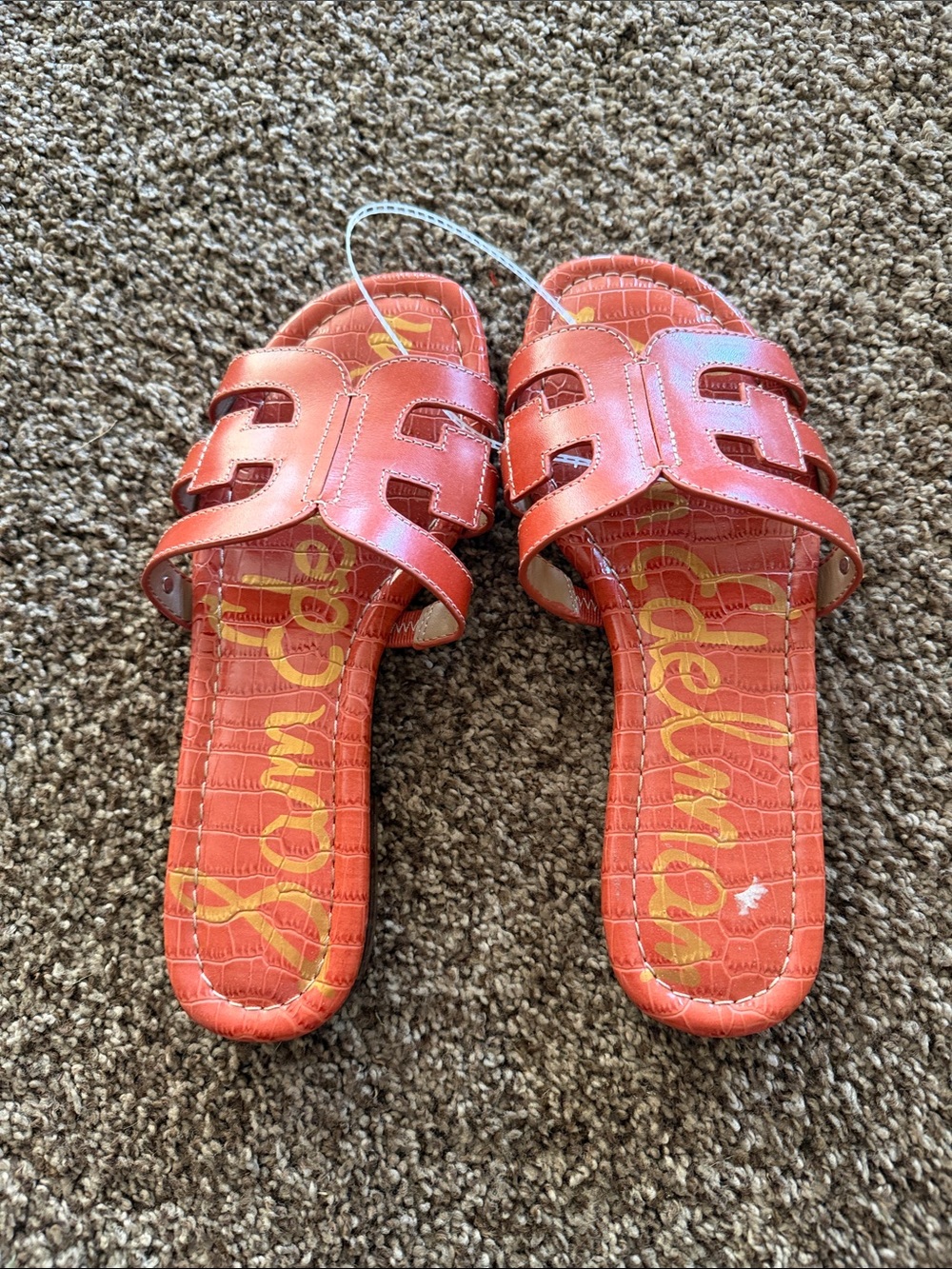 Sam Edelman Coral Cutout Slide Sandals Size 5.5